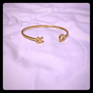 Express Gold-Colored X & O Bracelet